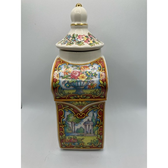 Sadler, The World of Tea Collection, Made in England, Biscuit Barrel Caddy - Picture 3 of 12